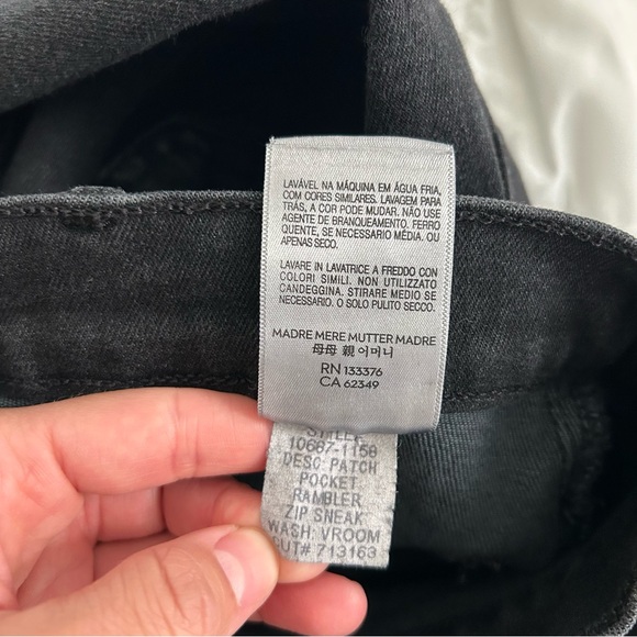 Mother Patch Pocket Rambler Zip Sneak jeans Vroom 27 - Picture 13 of 13